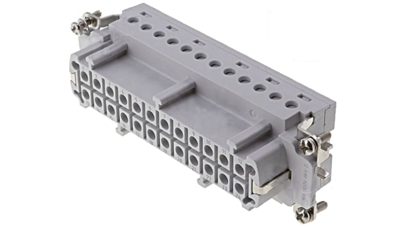 TE Connectivity Connector Insert, 25 Way, 16A, Female, HD, Panel Mount, 400 V