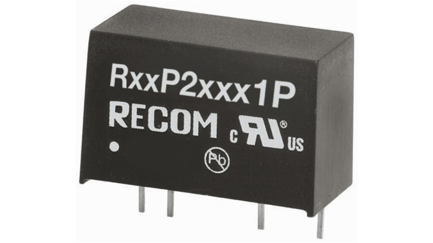 Convertidor dc-dc 2W, Salida ±15V dc, ±66mA