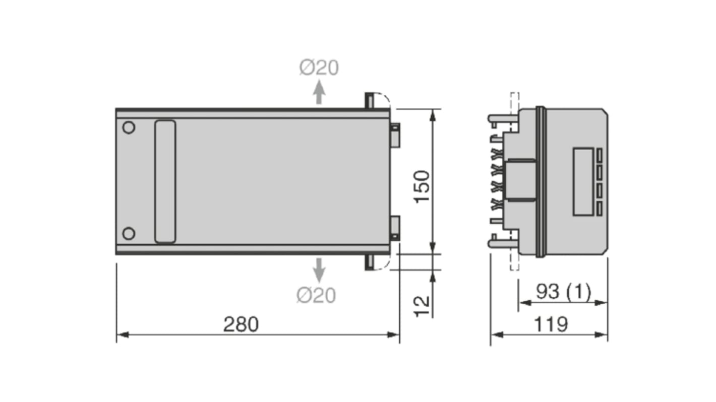 Sectionneur à fusible 50A 3 + N, taille de fusible 14 x 51mm Canalis Harmony K