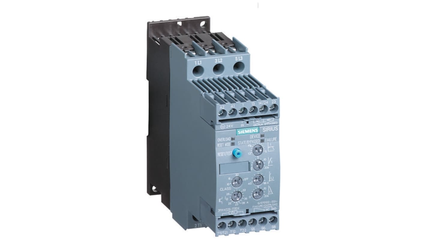 Siemens Soft Starter, Soft Start, 132 kW, 400 V ac, 3 Phase, IP00