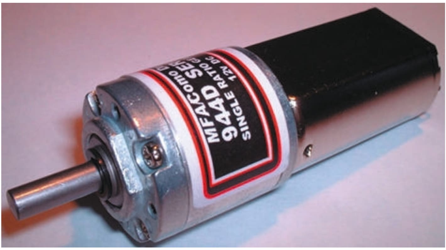 DC gearmotor, Børstegear, Hastighed: 29 o/min., 1,5 W, 12 V dc, 200 mA