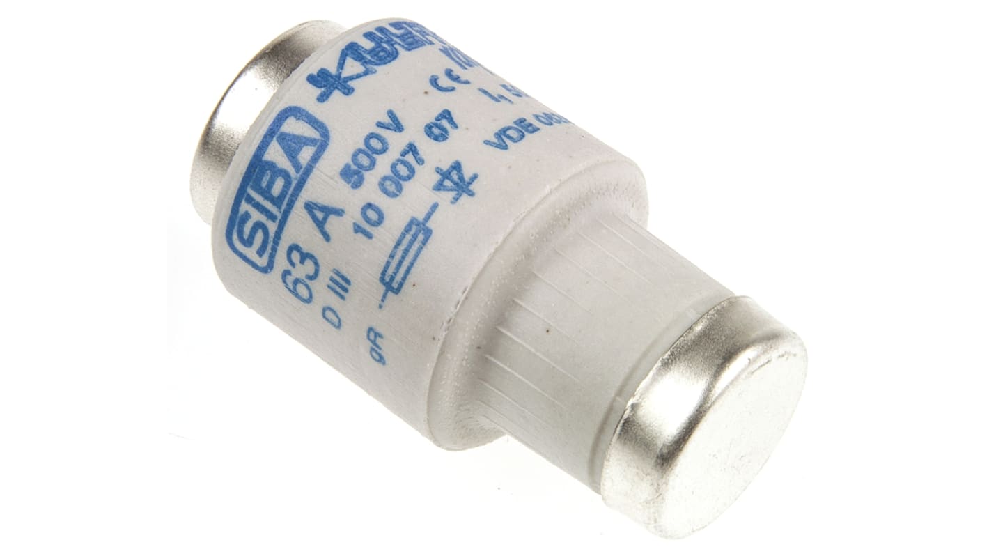 SIBA 63A DIII Diazed Fuse, E33 Thread Size, gR, 500V ac