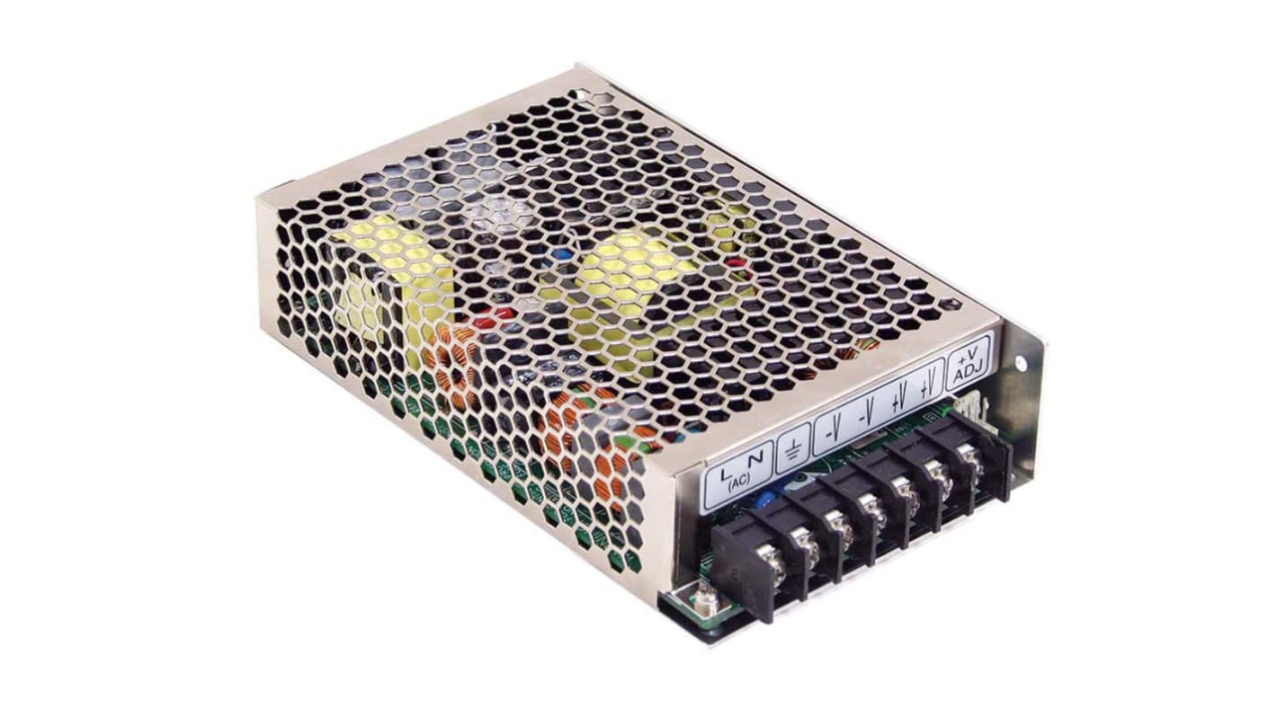 MEAN WELL Switching Power Supply, HRP-150-5, 5V dc, 26A, 130W, 1 Output, 120 → 370 V dc, 85 → 264 V ac