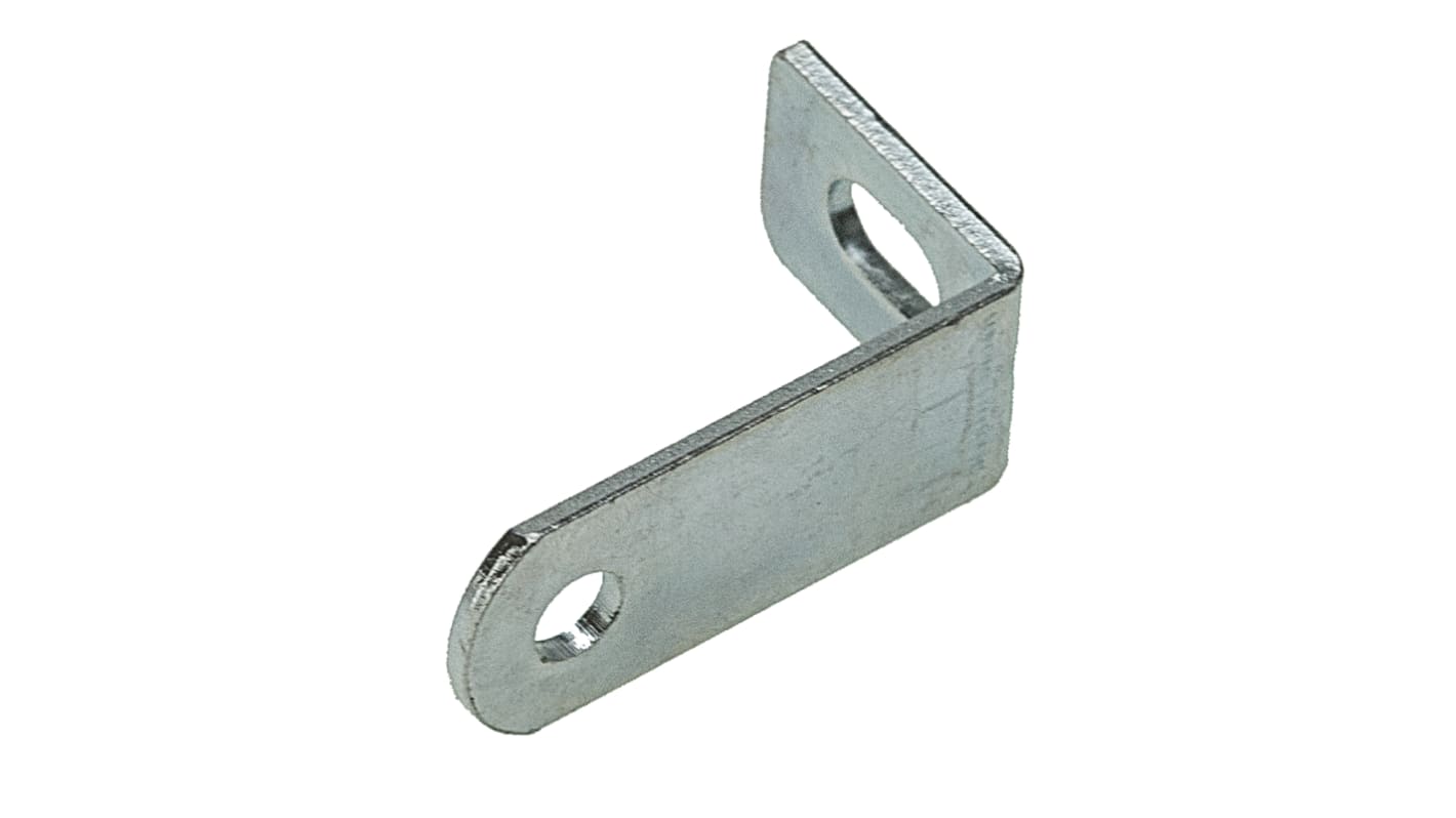 RS PRO Stahl Winkel, 10mm, D. 1.2mm x 15 x 25mm, 2 Bohrungen, Zinkplattiert