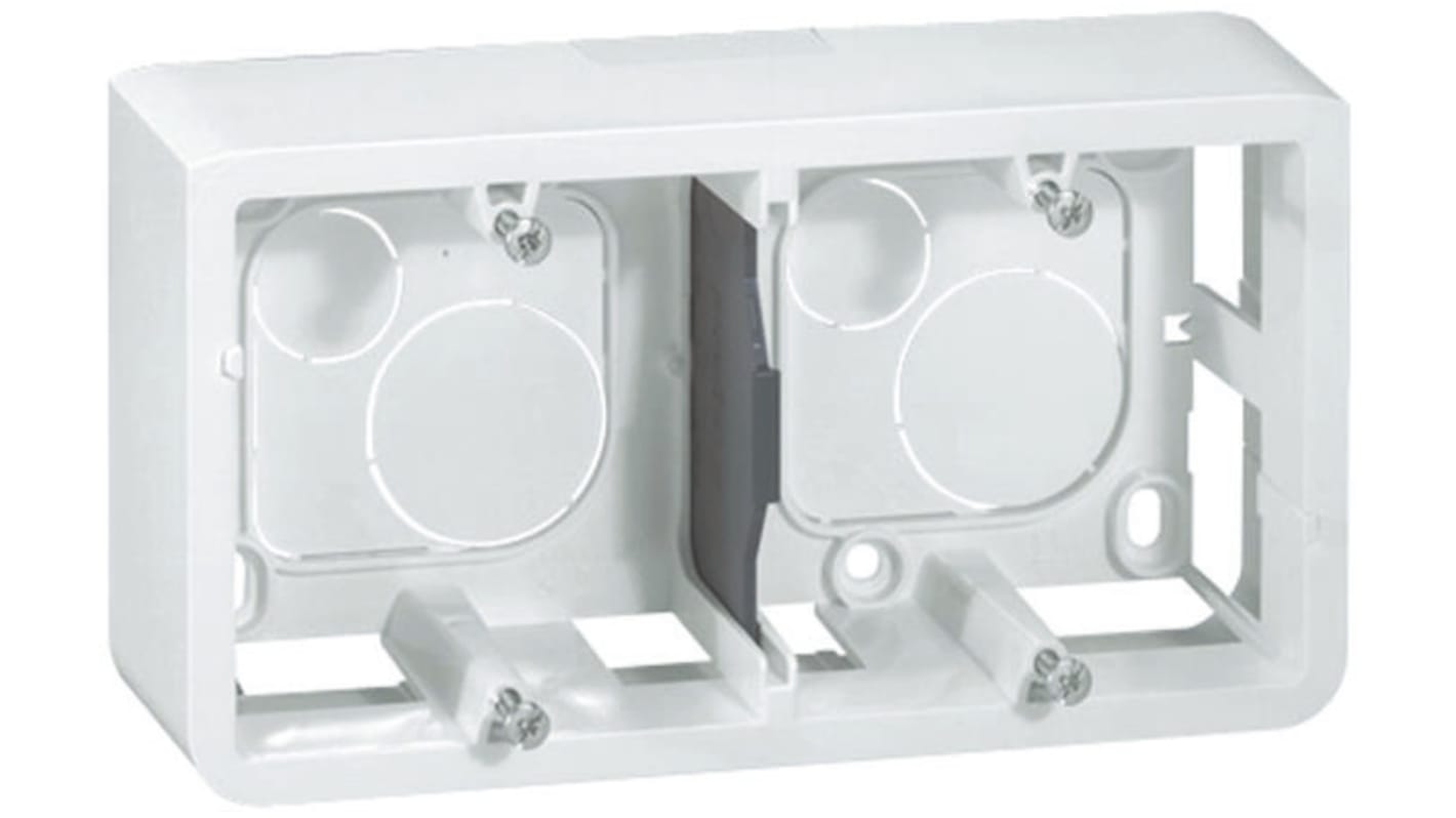 Legrand Mosaic White Plastic Back Box, NF, IP20, 3 Gangs