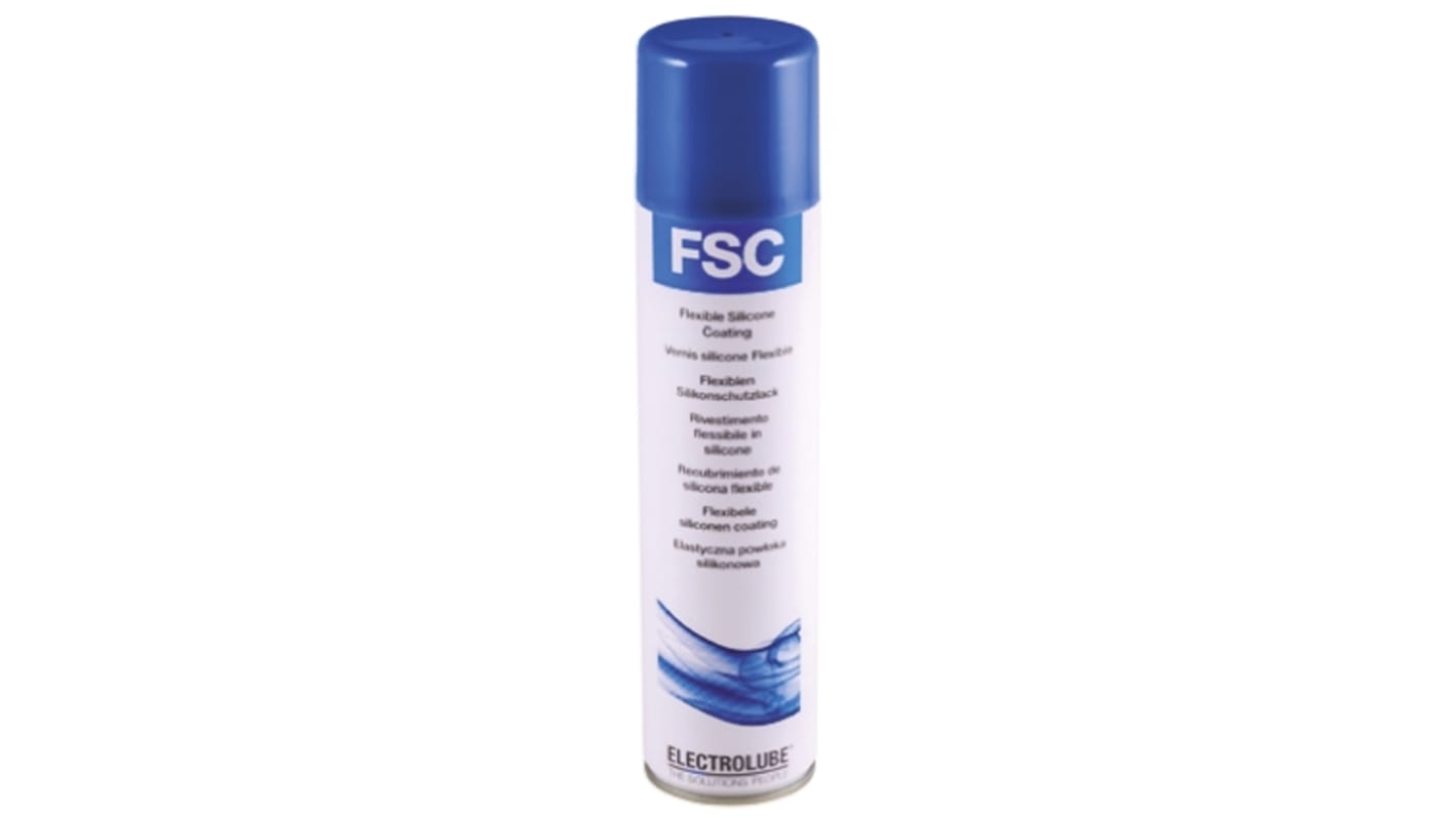 Electrolube FSC Silikonharz Leiterplatten Schutzlack transparent, Spray 400 ml