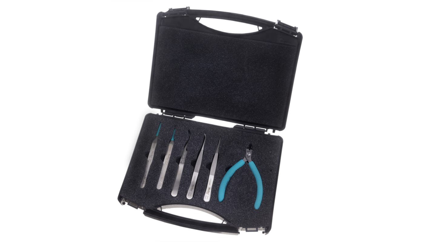 Kit de herramientas Weller Erem, Maletín de 6 piezas, para protección ESD