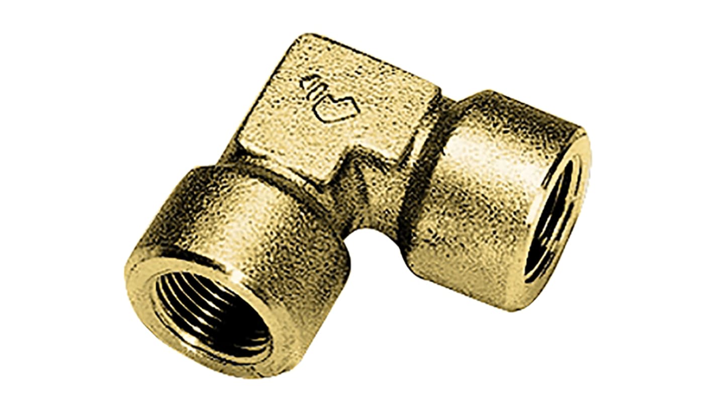 Legris Brass Pipe Fitting, 90° Threaded Elbow, Female G 1/2in to Female G 1/2in