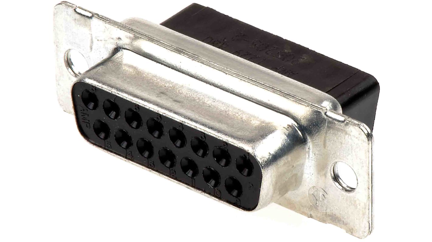 TE Connectivity Amplimite HDP-20 15 Way Cable Mount D-sub Connector Socket