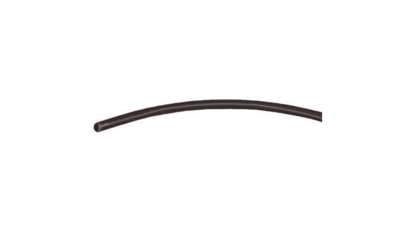 HellermannTyton Heat Shrink Tubing, Black 6.4mm Sleeve Dia. x 5m Length 2:1 Ratio, TF21 Series