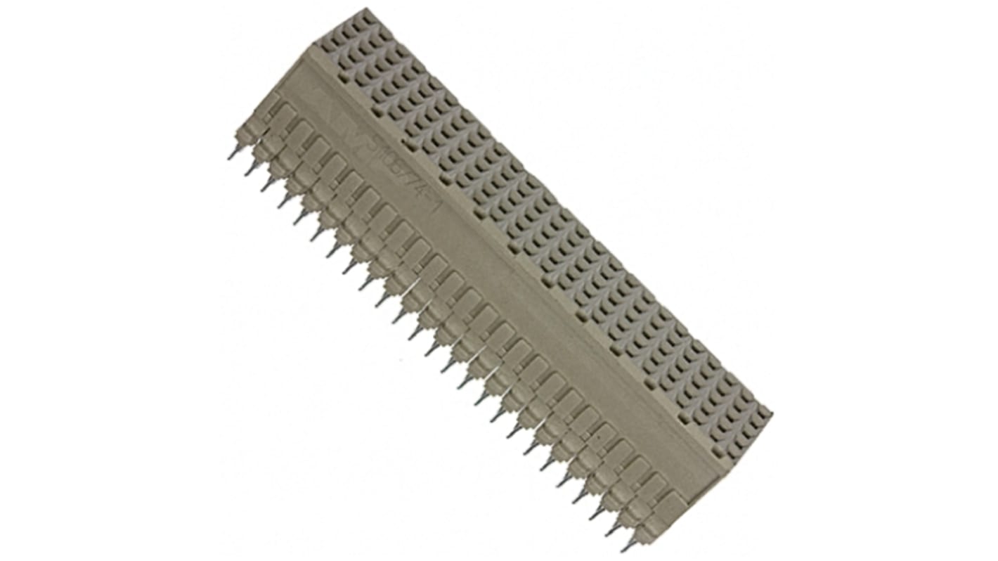 TE Connectivity, Z-PACK 2mm Pitch Hard Metric Type B Backplane Connector, Female, Straight, 25 Column, 5 Row, 125 Way