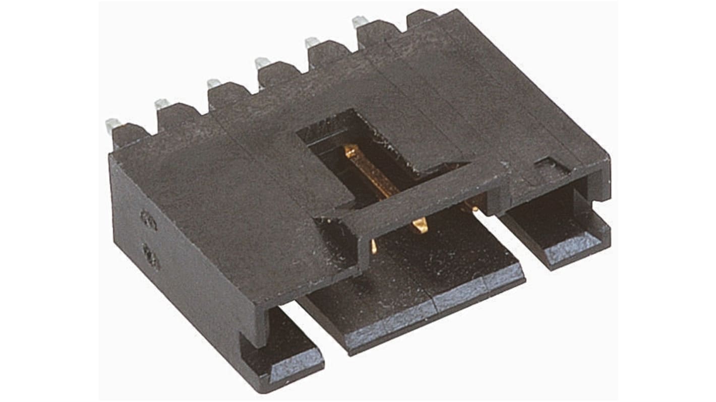 TE Connectivity AMPMODU MTE Series Straight Through Hole PCB Header, 3 Contact(s), 2.54mm Pitch, 1 Row(s), Shrouded