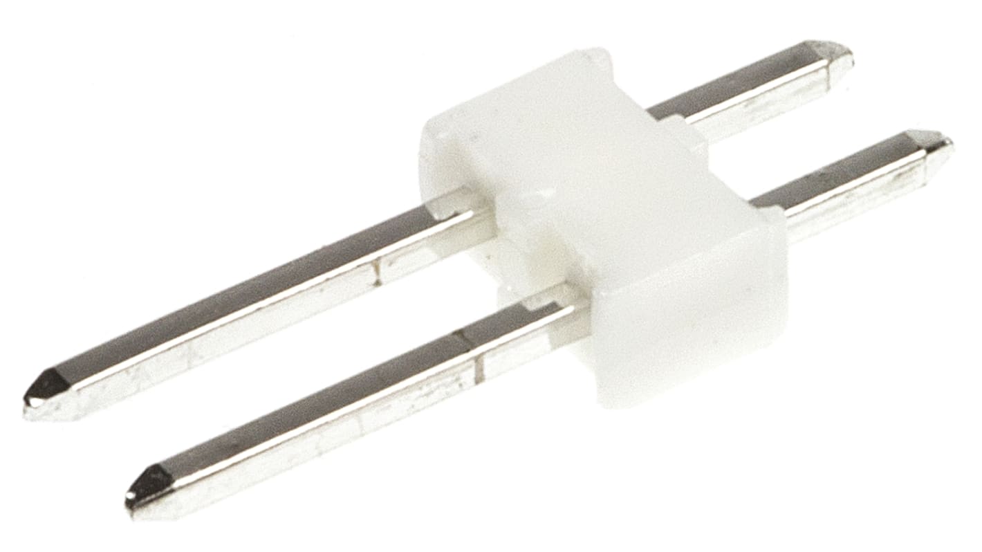 Molex KK 254 Series Straight Through Hole Pin Header, 2 Contact(s), 2.54mm Pitch, 1 Row(s), Unshrouded