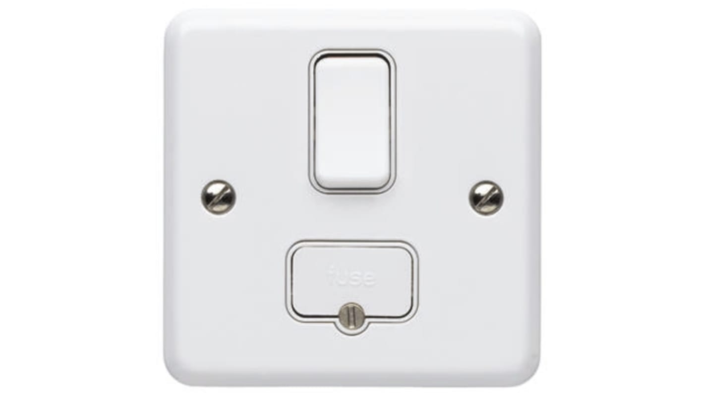 Porte-fusibles MK Electric BS 1362, 13A, 2 voies, avec interrupteur