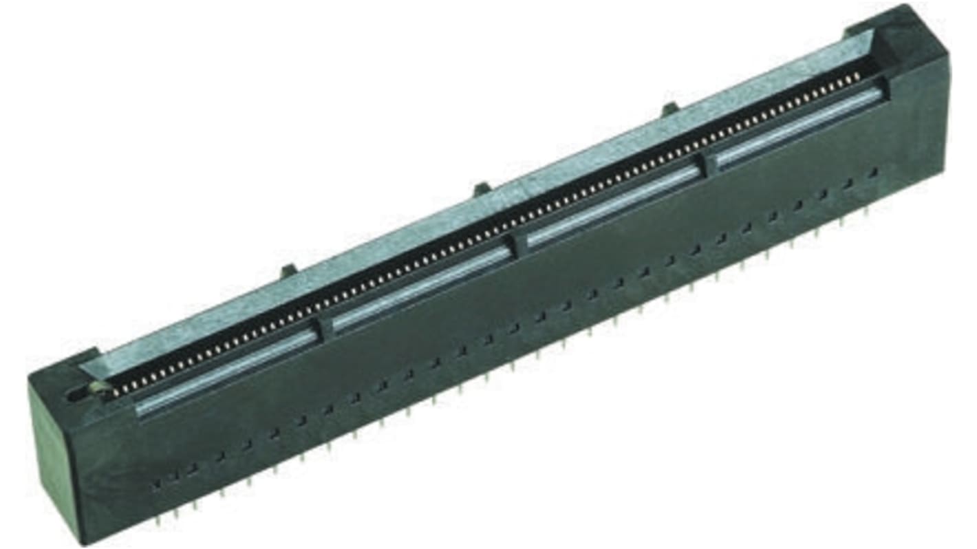 Harting Male Edge Connector, Through Hole Mount, 170-Contacts, 2.25mm Pitch, 5-Row, Press-In Termination