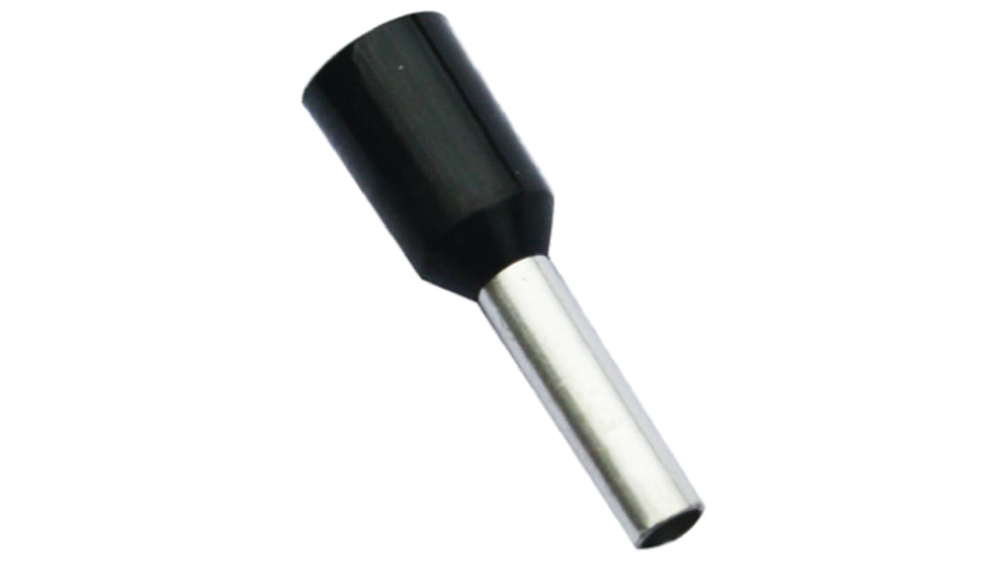 Embout à sertir RS PRO, 1.5mm², Noir, longueur 8mm