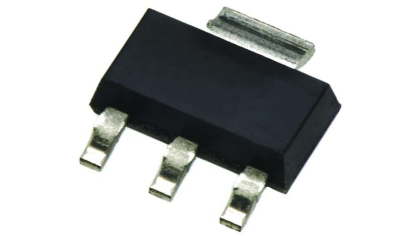 Transistor PNP onsemi, 3 + Tab Pin, SOT-223 (SC-73), -1 A, -20 V, Montaggio superficiale