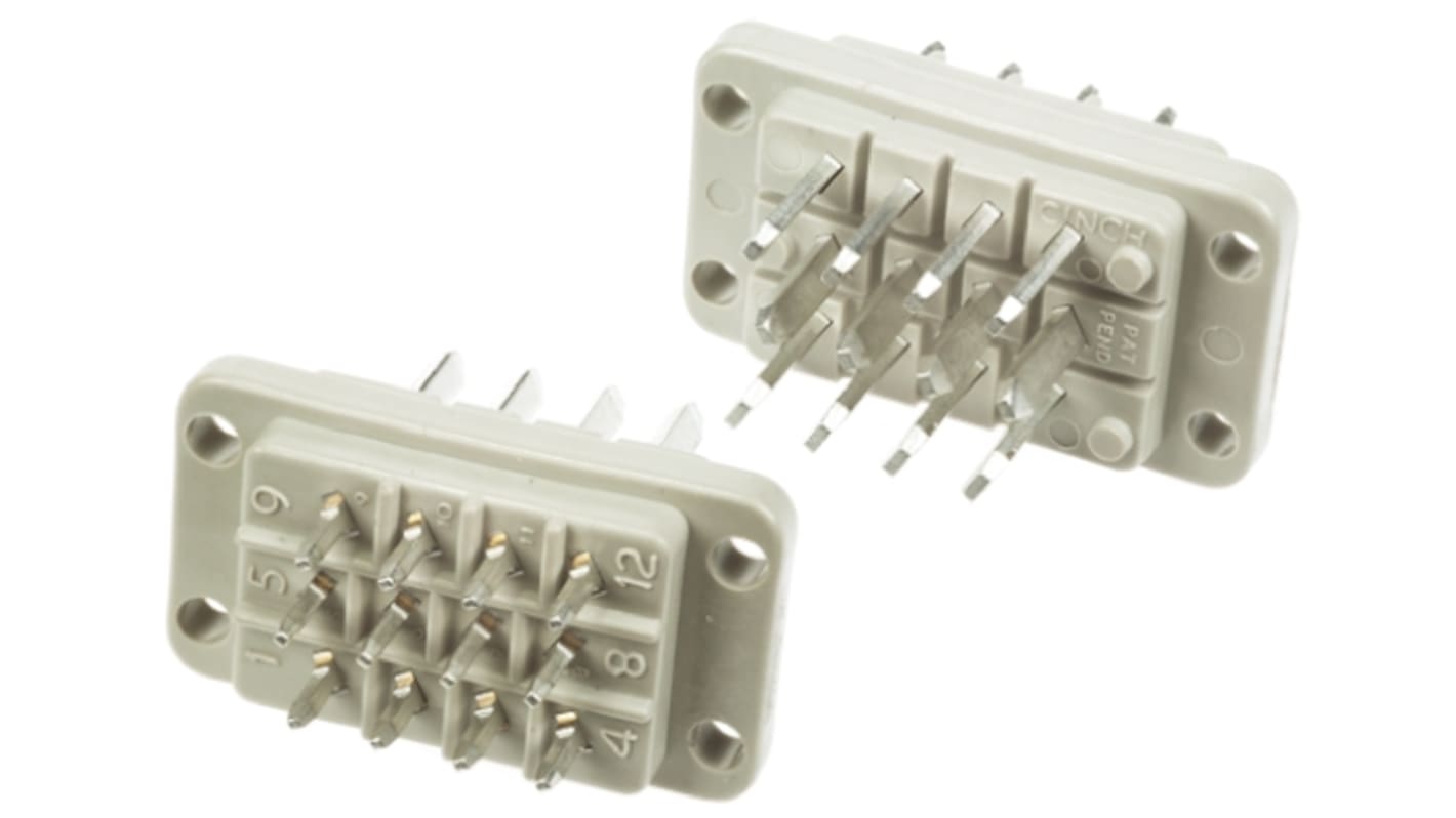 Conector de automoción Cinch Macho de 12 vías, 5A