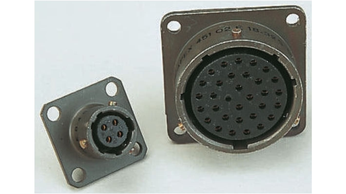 ITT Cannon, KPT 32 Way Box Mount MIL Spec Circular Connector Receptacle, Socket Contacts,Shell Size 18, Bayonet Coupling