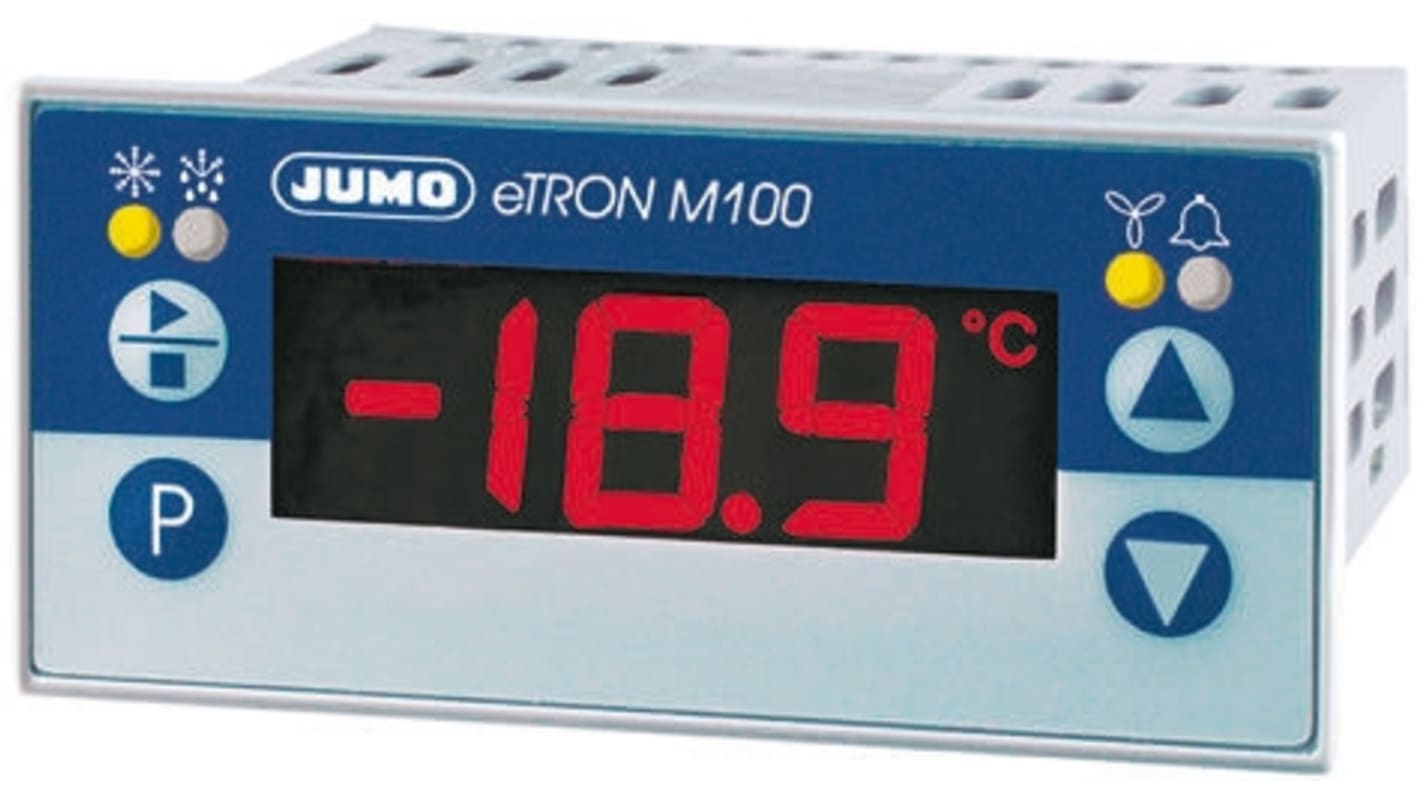 Jumo PID Temperature Controller, 76 x 36mm, 3 Output Relay, 12 → 24 V ac/dc Supply Voltage