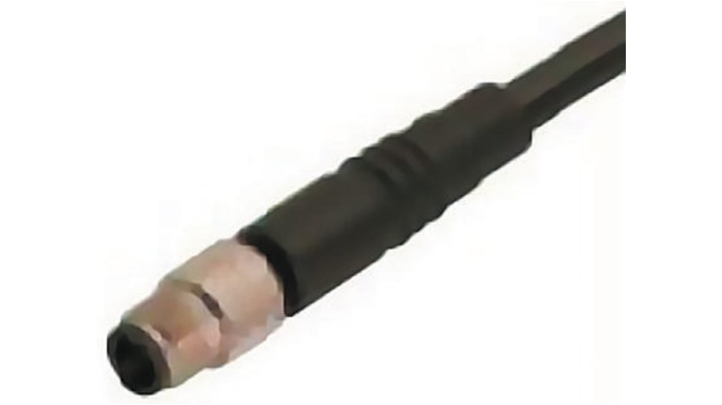 Cable de conexión binder, con. A M5 Macho, 4 polos, con. B Sin terminación, long. 2m, 60 V, 1 A, IP67