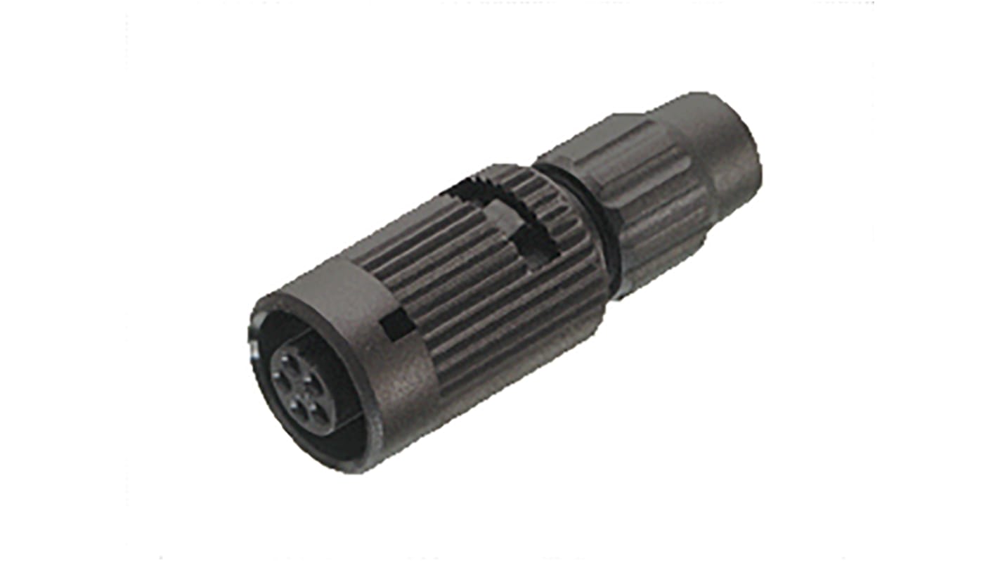 Binder Circular Connector, 8 Contacts, Cable Mount, Subminiature Connector, Socket, Female, IP40, 710 Series