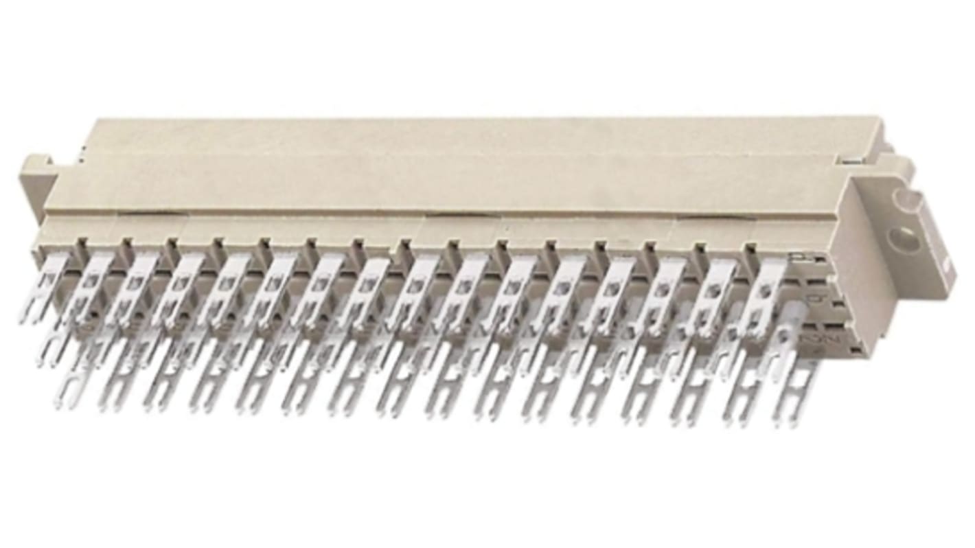 Conector DIN 41612 hembra Ángulo recto Harting de 48 contactos, paso 5.08mm, 3 filas, clase C2