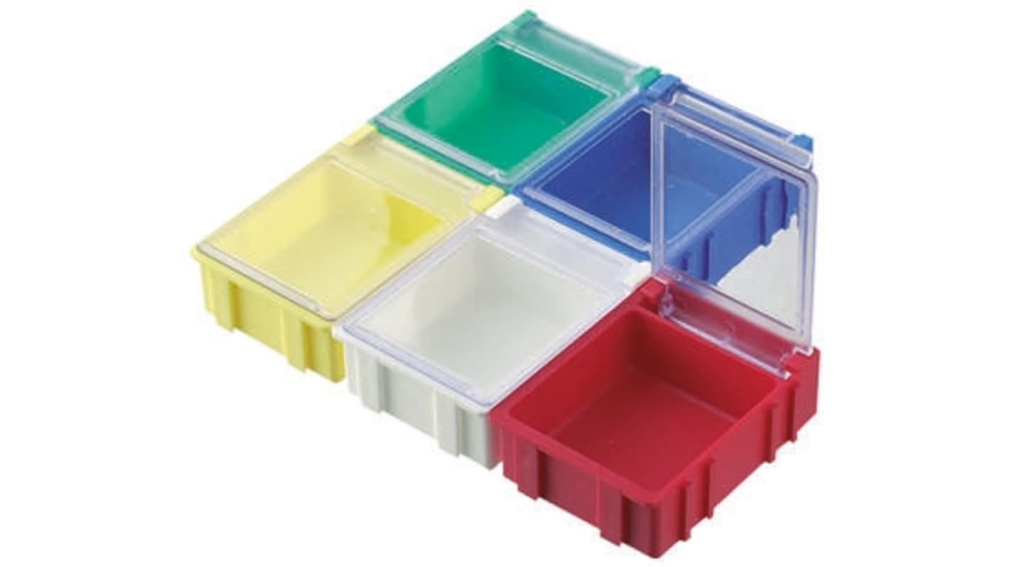 Licefa Blue ABS Compartment Box, 21mm x 56mm x 42mm