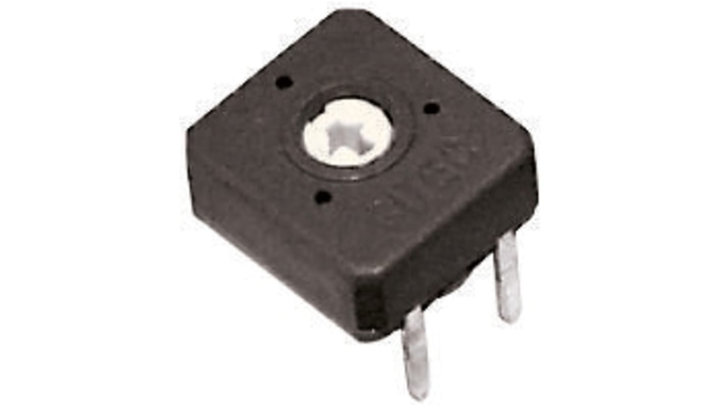 1MΩ, Through Hole Trimmer Potentiometer 0.15W Top Adjust TE Connectivity, CB10