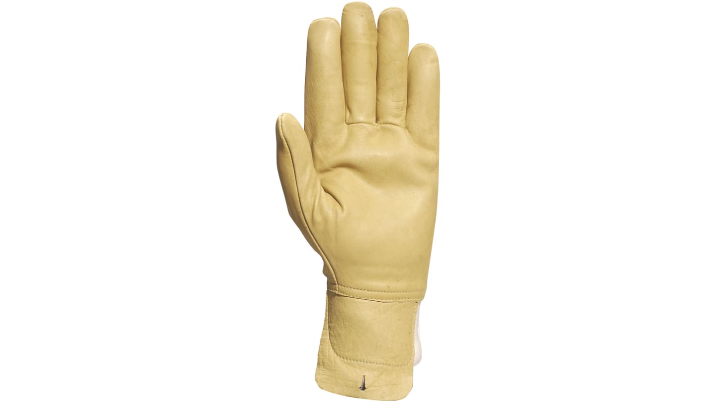 Delta Plus CBHV2 Beige Leather General Purpose Work Gloves, Size 9, Large