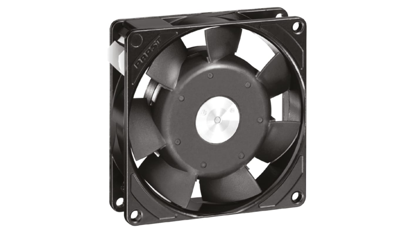 ebm-papst 3900 Series Axial Fan, 115 V ac, AC Operation, 70m³/h, 9W, 92 x 92 x 25mm