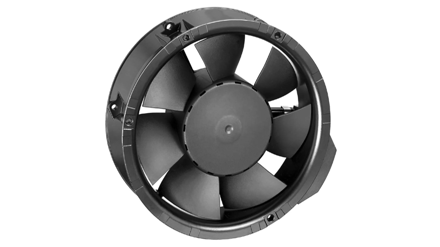 Ventilateur axial 6200 N ebm-papst 24 V dc, 410m³/h, 172 x 51mm, 17W, Dia. 172mm