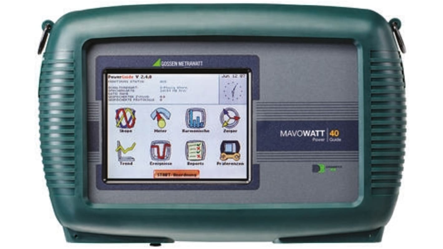 Gossen Metrawatt Villamos hálózat elemző, M817B 3 fázis, LCD, RS232, USB, 32GB, 300 x 64 x 203mm, 1.9kg