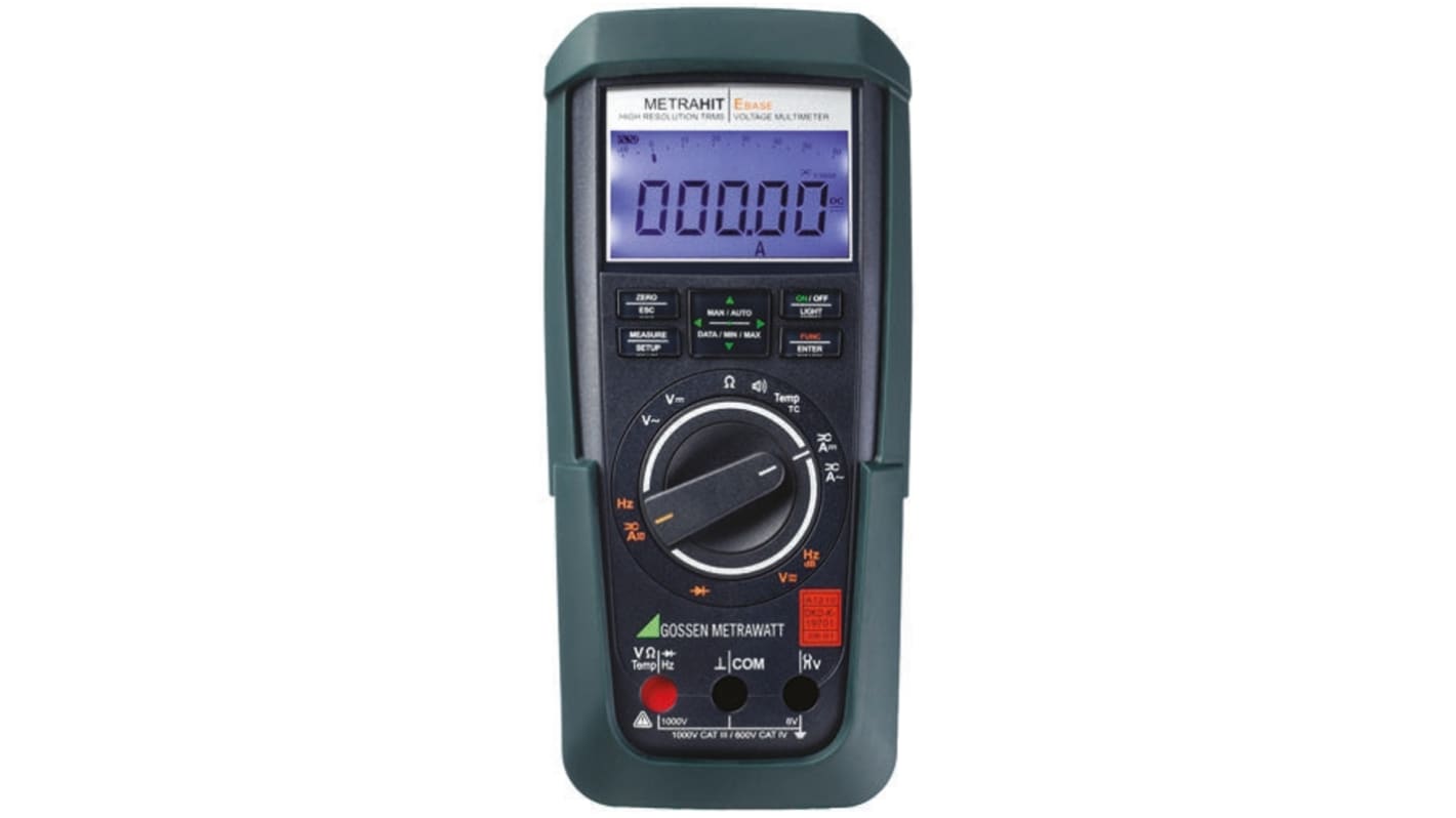 Multimètre numérique METRAHit EBASE Gossen Metrawatt Portable, 1000V c.a. 10A c.a.