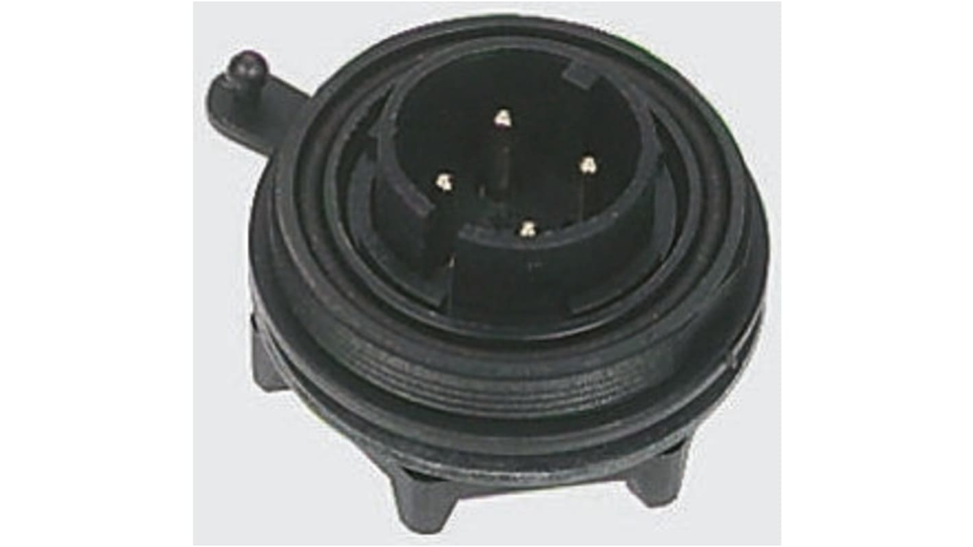 Conector circular Bulgin macho serie Standard Buccaneer de 25 vías macho, tamaño carcasa 38, Montaje en Panel, IP68