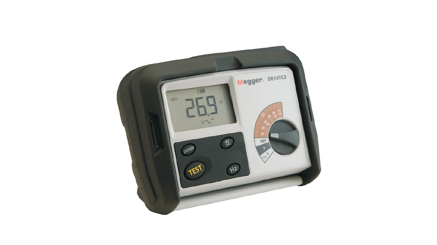 Tester di terra Megger DET4TC2, 200kΩ, display LCD, Cert. LAT