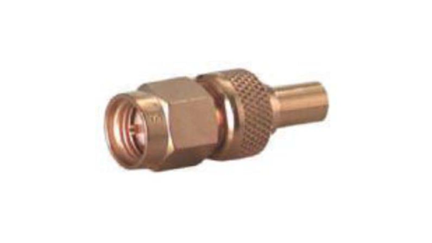 Adaptador de RF Huber+Suhner 33_SMA-MCX-50-1/111_NE 50Ω, Macho Recta SMA a Hembra MCX Normal Oro