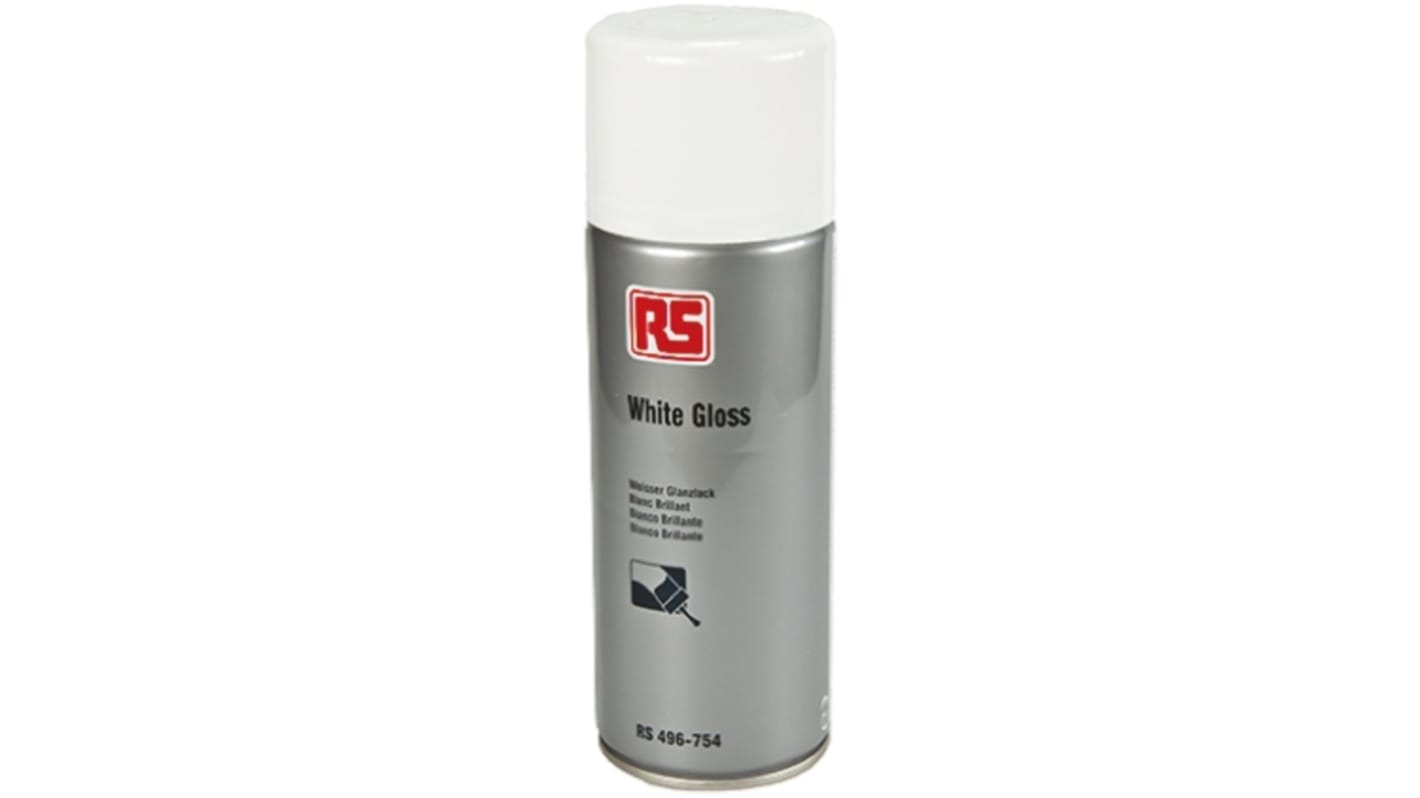 RS PRO 400ml White Gloss Spray Paint