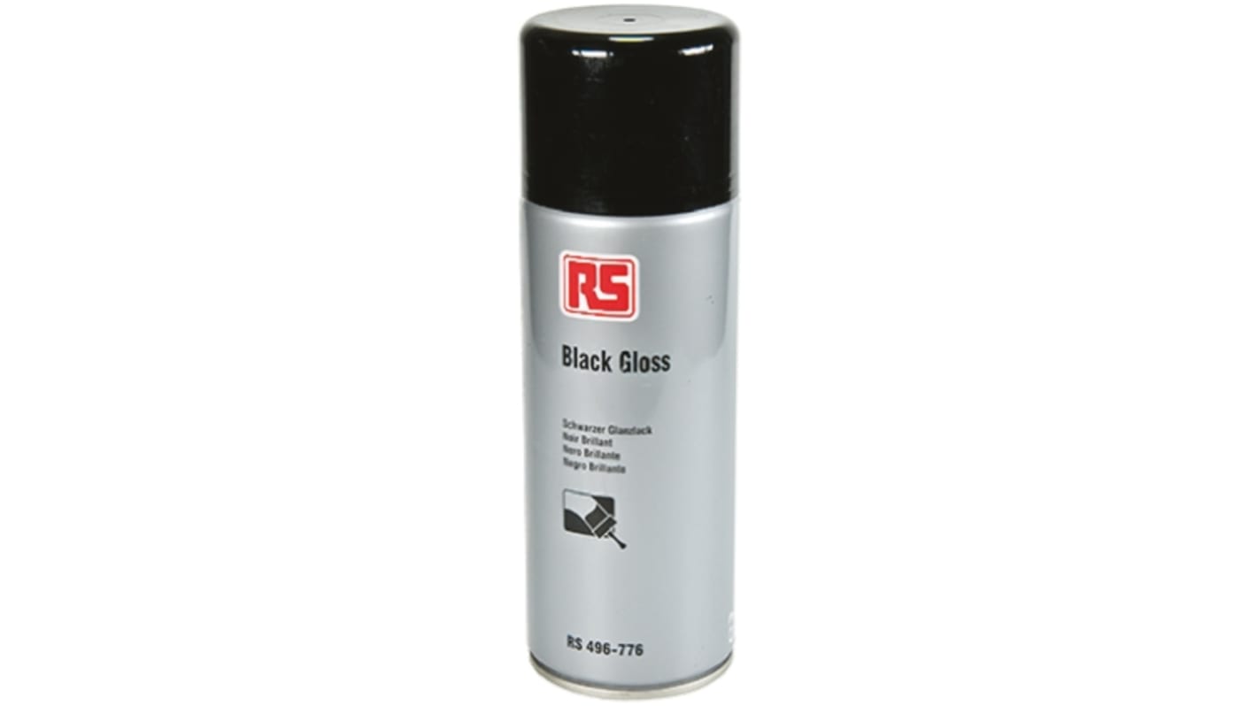 RS PRO 400ml Black Gloss Spray Paint