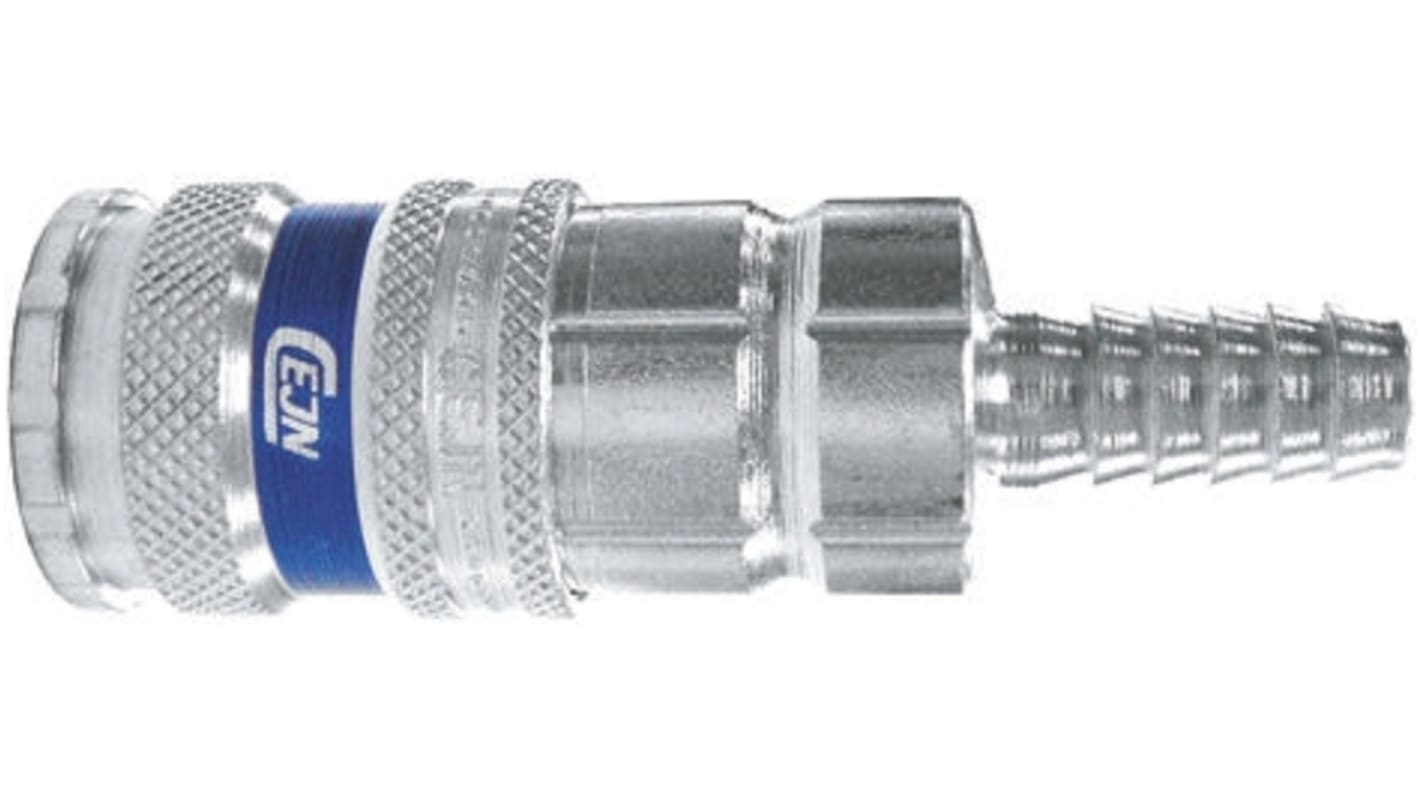 CEJN Brass, Steel Male Pneumatic Quick Connect Coupling, 6.3mm Hose Barb