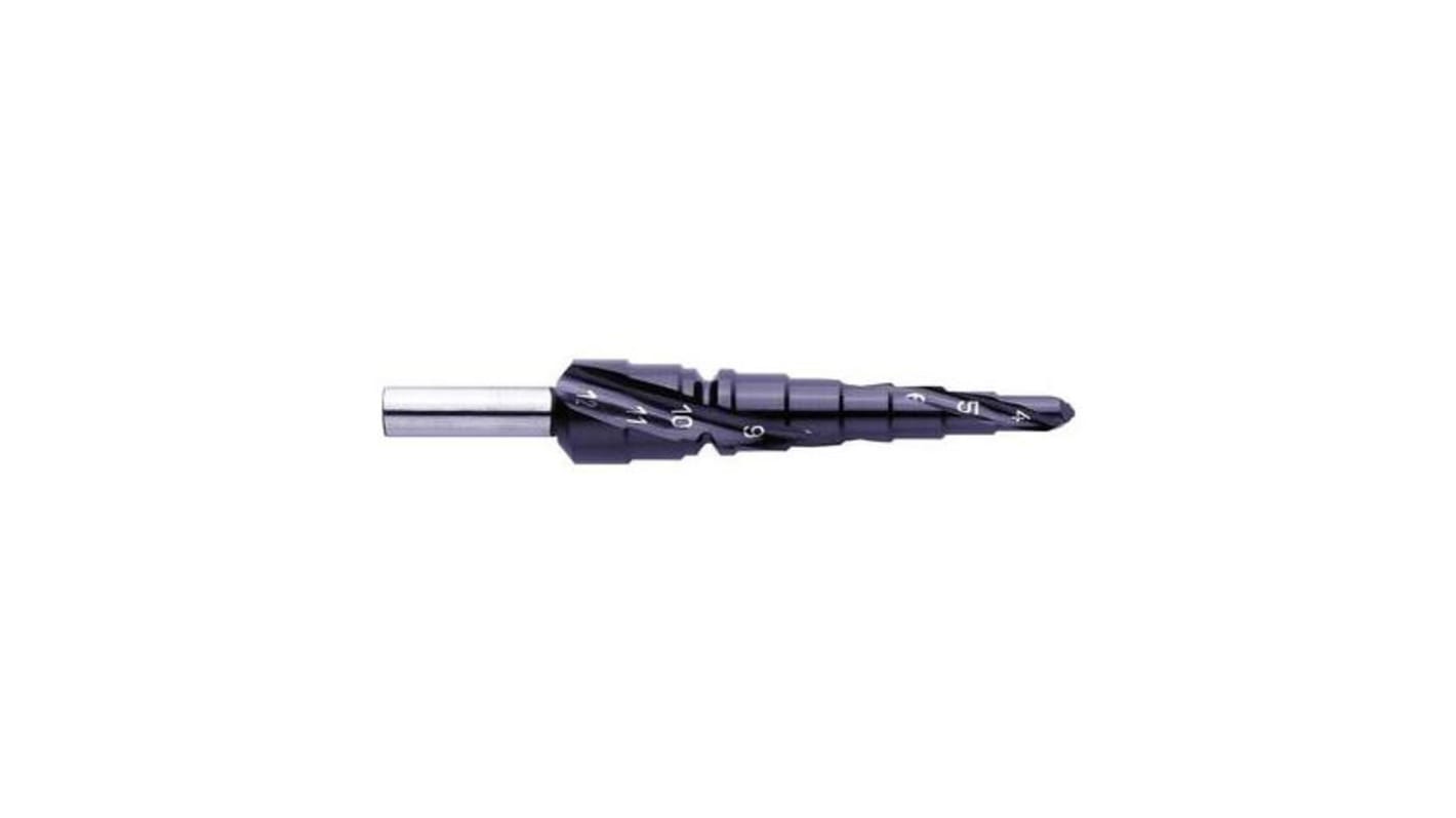 EXACT HSS Stufenbohrer 9-stufig, 4mm → 12mm