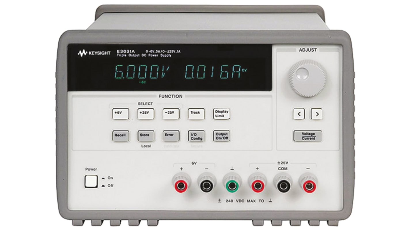 Keysight Technologies Digital Bench Power Supply, 0 → ±25V, 0 → 1A, 3-Output, 30W - RS Calibrated