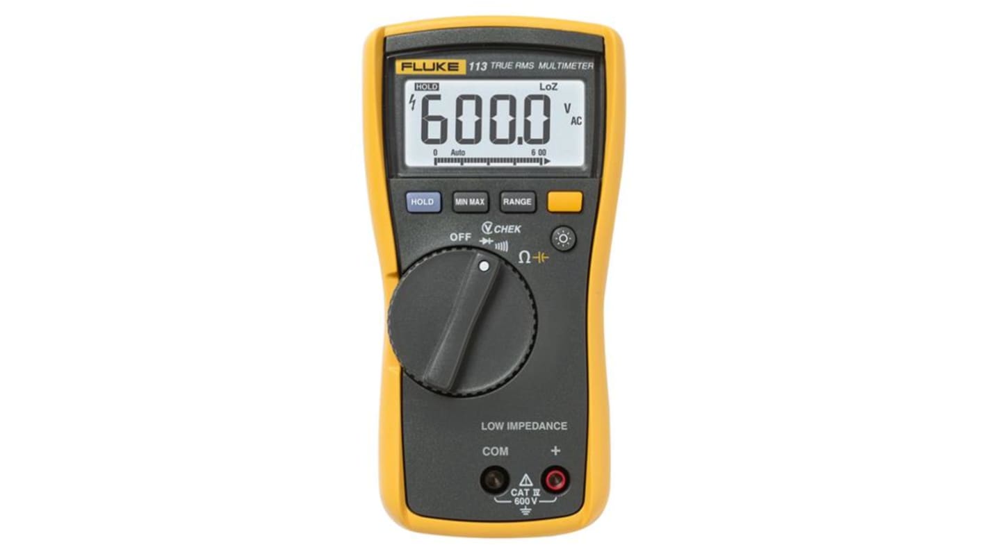 Fluke マルチメータ, ハンドヘルドタイプ, 分解能：0.001V dc, FLUKE 113