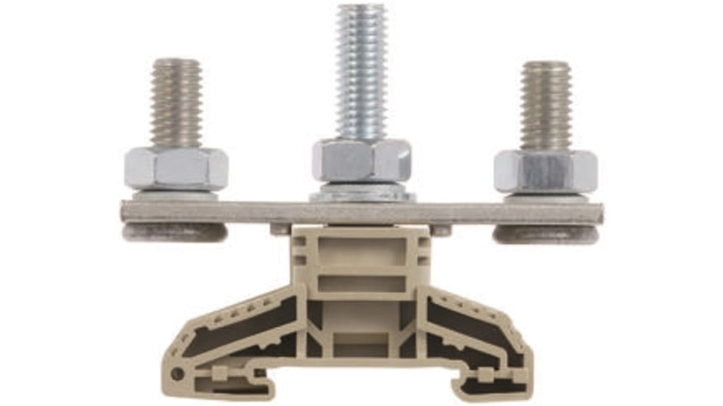 RS PRO Beige Stud Terminal, Double-Level, Bolt Termination