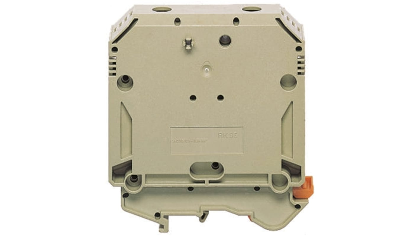 RS PRO Brown DIN Rail Terminal Block, 35 → 95mm²