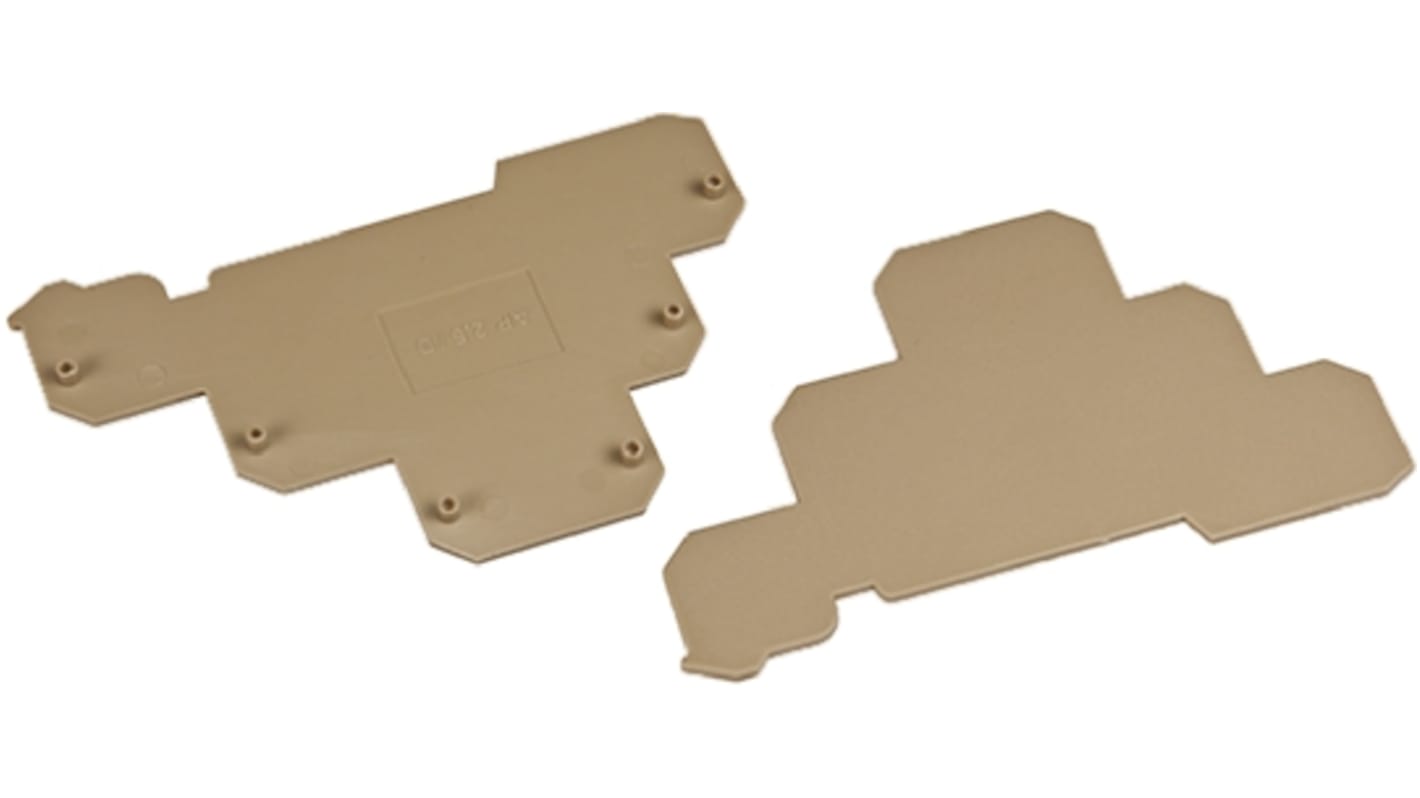 RS PRO End Cover for Use with DIN Rail Terminal Blocks