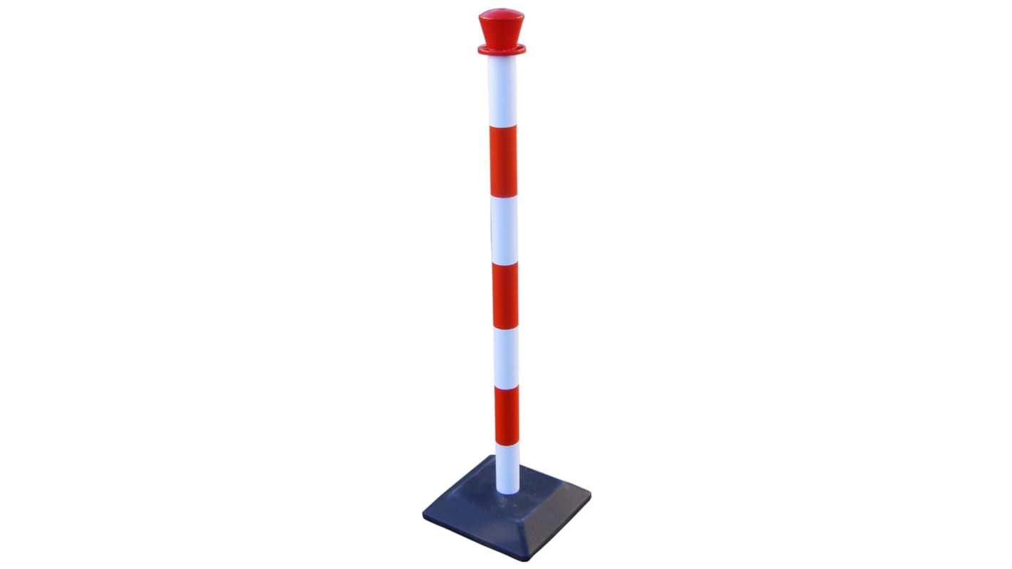 RS PRO Red & White ABS Barrier Post