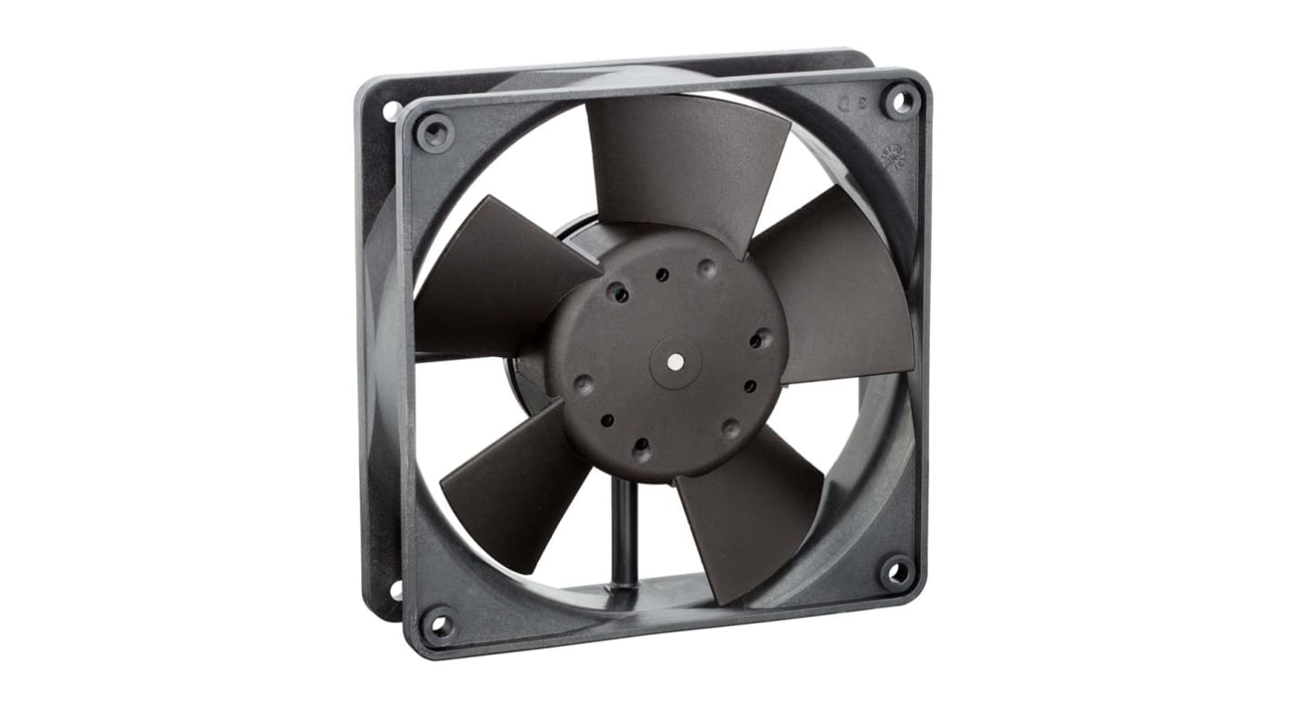 ebm-papst 4300 Series Axial Fan, 24 V dc, DC Operation, 170m³/h, 5W, 210mA Max, IP20, 119 x 119 x 32mm