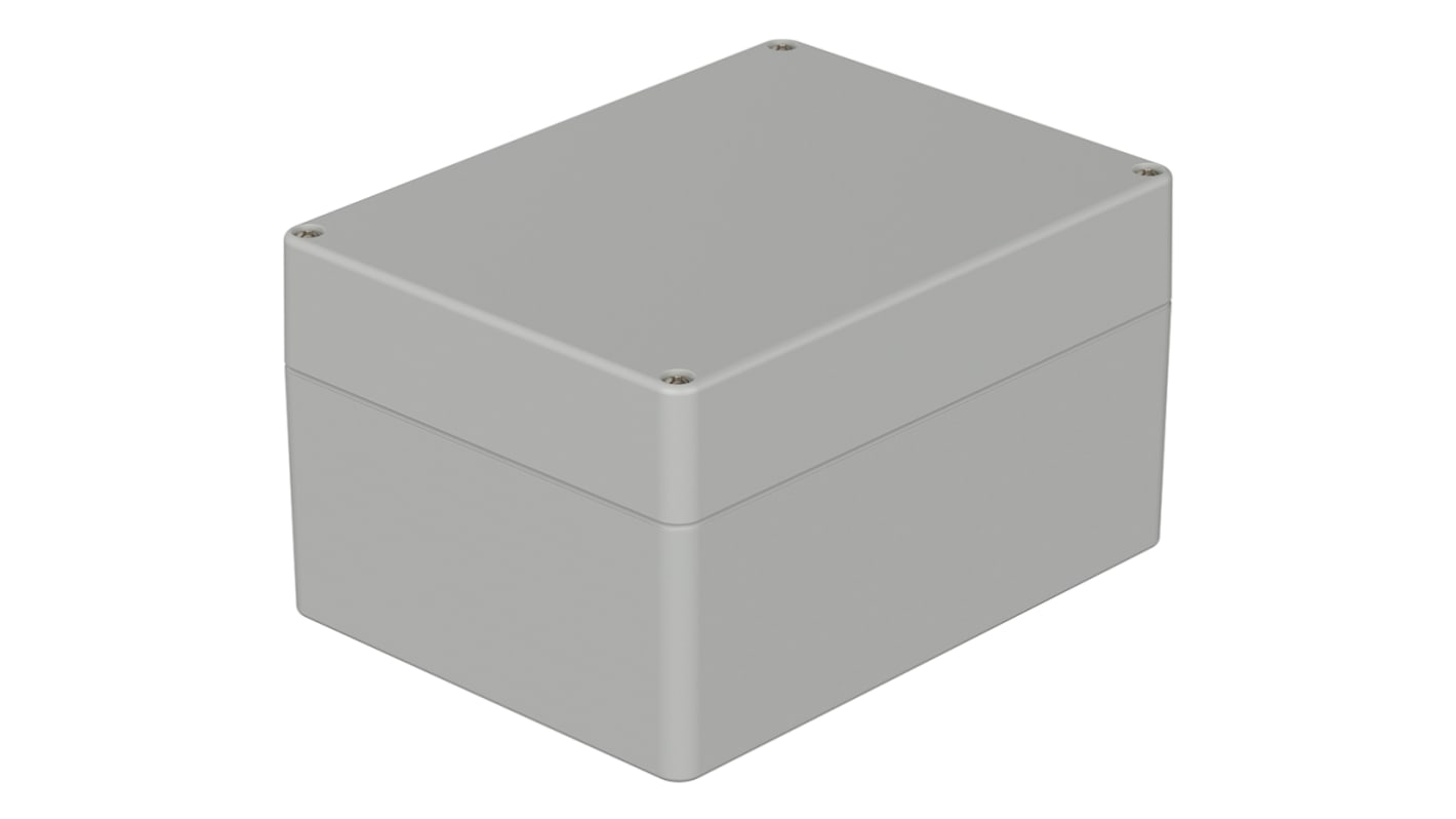 Bopla Euromas Series Grey ABS Enclosure, IP66, Flanged, Grey Lid, 160 x 120 x 90mm