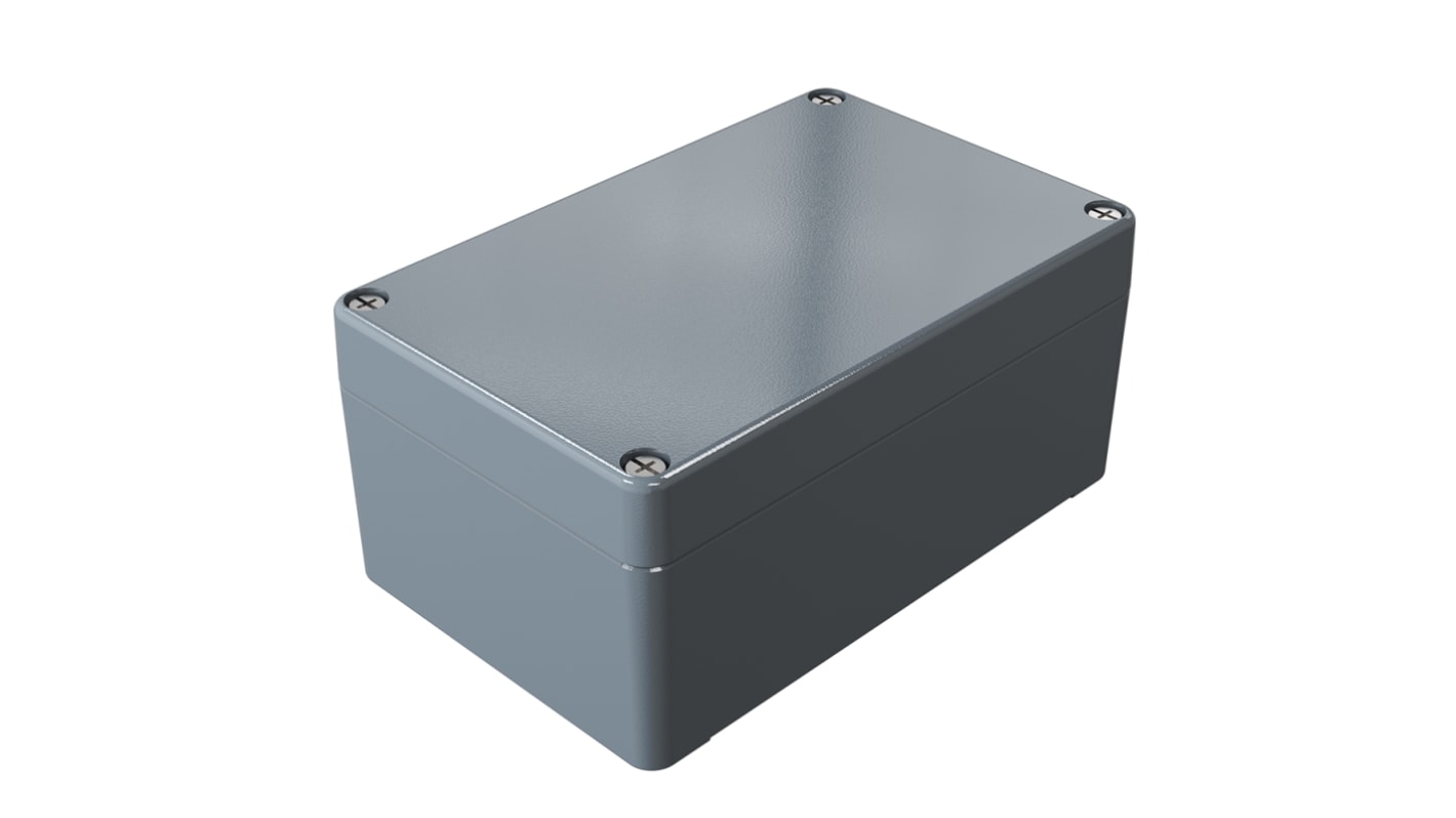 Caja Rose de Aluminio Presofundido Gris, 125 x 80 x 57mm, IP66, , Lloyds Register, Registro marítimo, UL 508